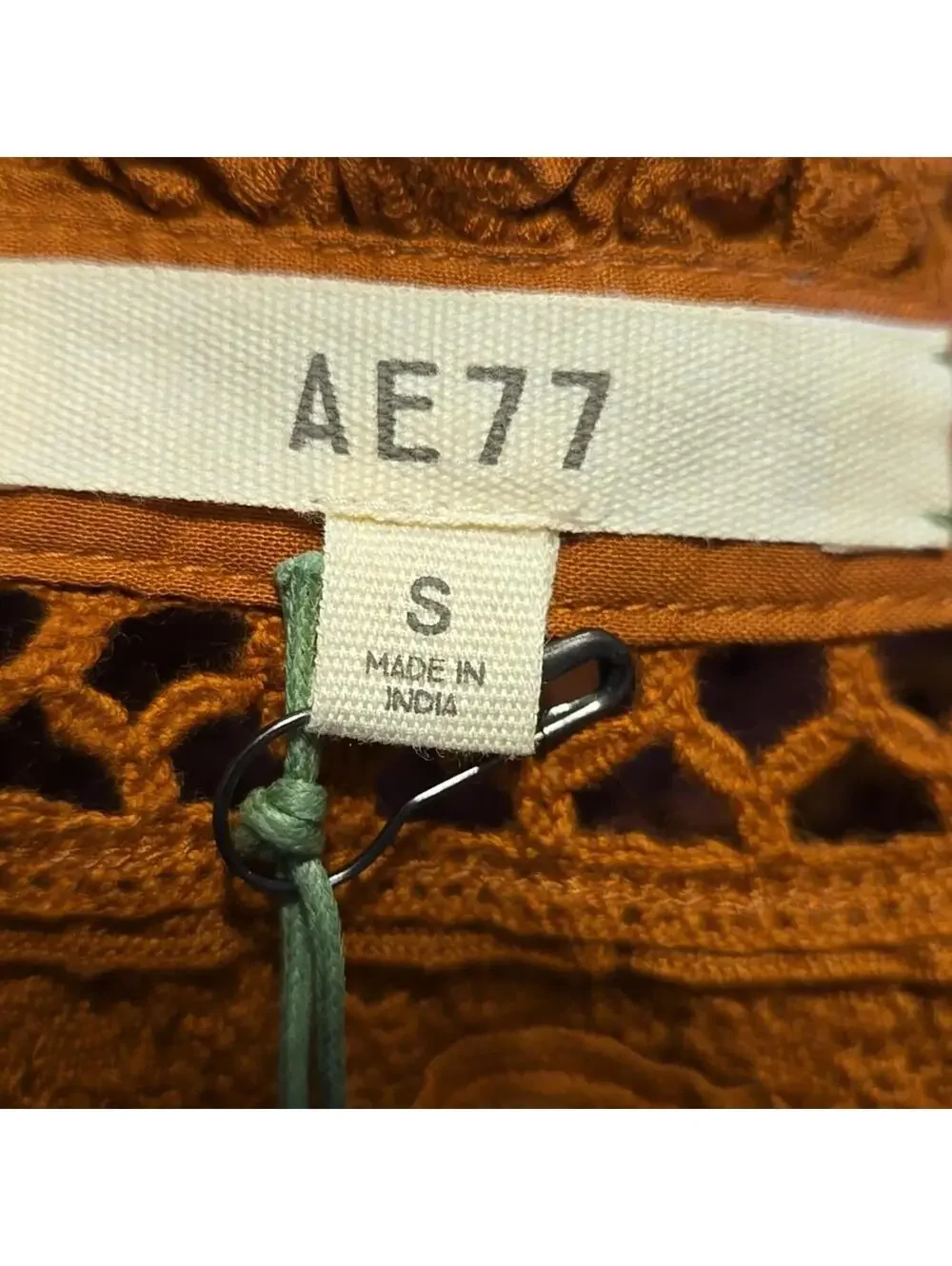 New $248 Retail American Eagle Outfitters AE77 Premuim Line Eyelet Dress Size Sm - Picture 9 of 9